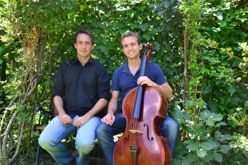 Ángel Montero Herrero, organista y Juan Mateo Revilla, violonchelista