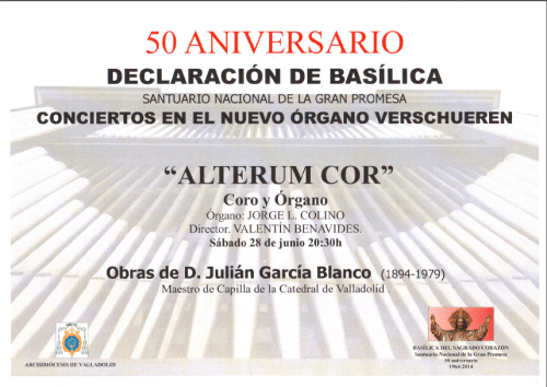 Concierto Santuario 28 de junio 2014 Valladolid