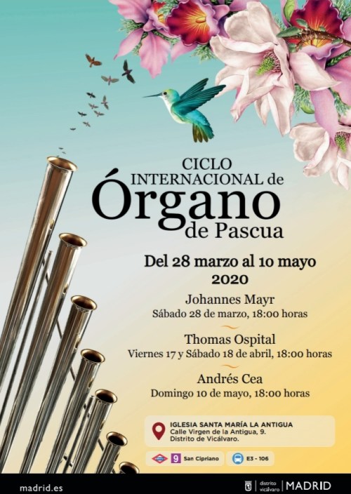 Conciertos de órgano - Vicálvaro (Madrid) Pascua 2020