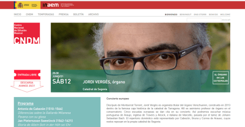 JOrdi Vergés, concierto de órgano, Catedral de Segovia