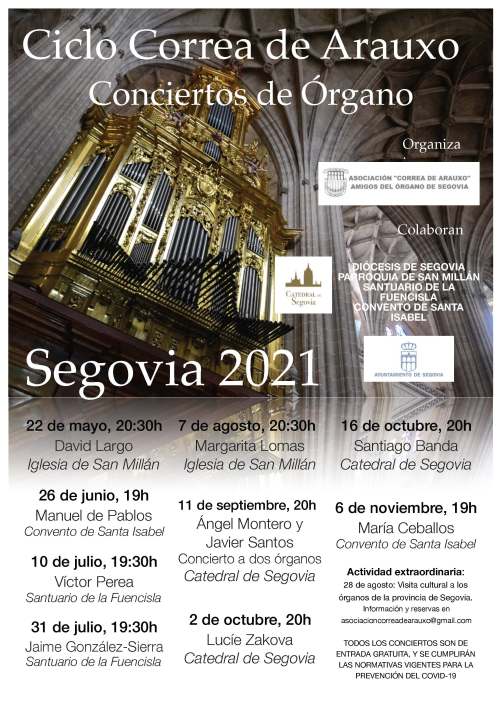 Conciertos de órgano - Segovia 2021