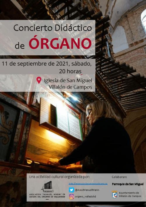 Concierto didáctico de órgano - Villalón de Campos (Valladolid)